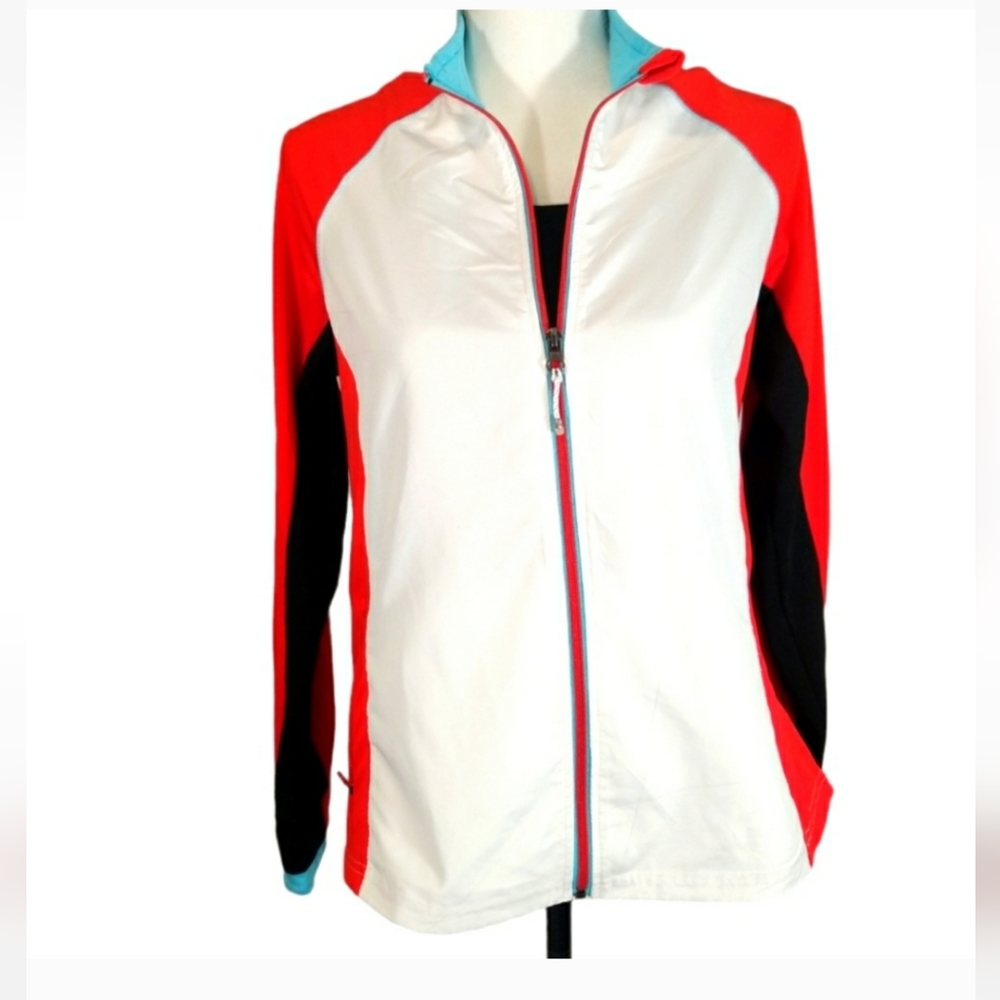Antigua Womens Golf Windbreaker Long Sleeved Jacket..Size XL